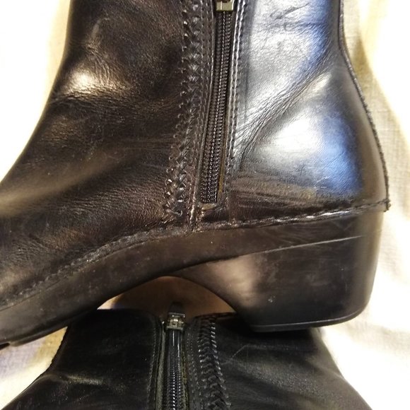 Dansko Scout Clog-Boots, Black Leather, Womens size 42 EUC, Booties - Picture 6 of 11